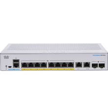 10-port Gigabit Ethernet PoE Managed Switch CISCO CBS350-8P-E-2G-EU
