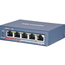 4-port 10/100Mbps PoE Switch HIKVISION DS-3E0105P-E(B)